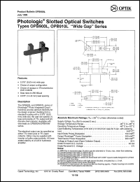 OPB911W55 Datasheet