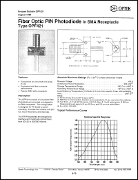 OPF421 Datasheet