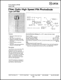 OPF480 Datasheet