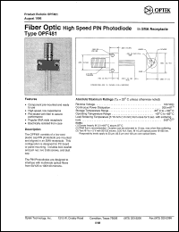 OPF481 Datasheet