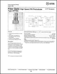 OPF482 Datasheet