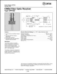 OPF522 Datasheet