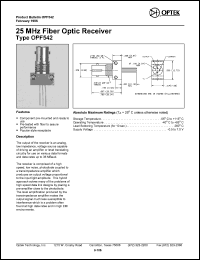 OPF542 Datasheet
