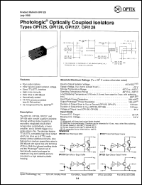 OPI125 Datasheet