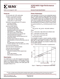 XC95144XV-4TQ144C Datasheet