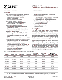 XCV800-4HQ240C Datasheet