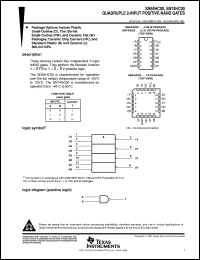 SN74HC00ADBLE Datasheet