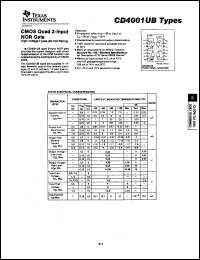 CD4001UBF3A Datasheet
