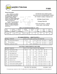 F1005 Datasheet