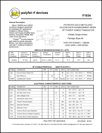 F1034 Datasheet