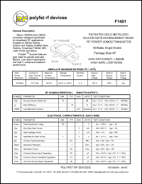 F1401 Datasheet