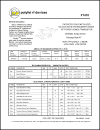 F1410 Datasheet