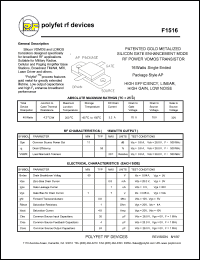 F1516 Datasheet