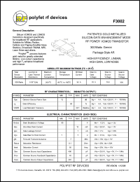 F3002 Datasheet