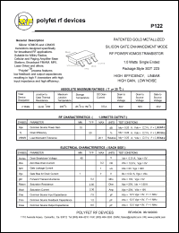 P122 Datasheet