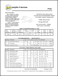 P123 Datasheet