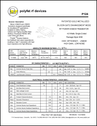P124 Datasheet