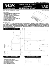 MSK130 Datasheet