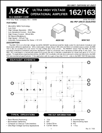MSK162 Datasheet