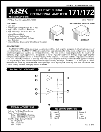 MSK172 Datasheet