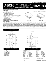 MSK183 Datasheet