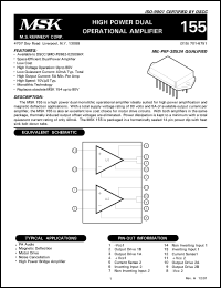MSK155 Datasheet