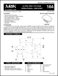 MSK164 Datasheet