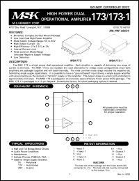 MSK173B-1 Datasheet