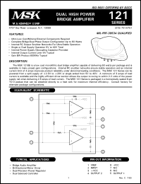 MSK121B-1 Datasheet