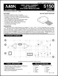 MSK5150-12BTU Datasheet
