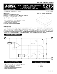 MSK5215-3.3H Datasheet