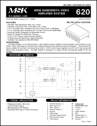 MSK620 Datasheet