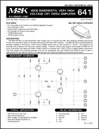 MSK641 Datasheet