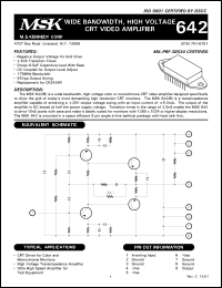 MSK642 Datasheet