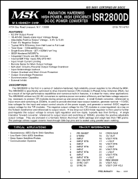ISR2805DHSRH Datasheet