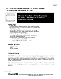 OM9373 Datasheet