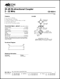 CD-920-4 Datasheet