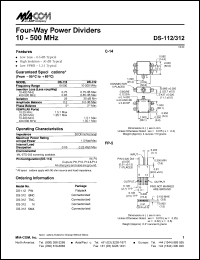 DS-112 Datasheet