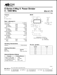 ESJ-4-1-75TR Datasheet