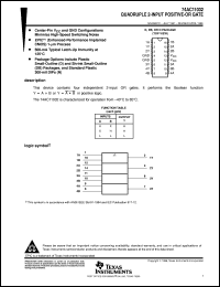 74AC11032DBLE Datasheet