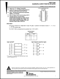 74ACT11032PWR Datasheet