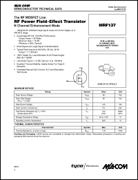 MRF137 Datasheet
