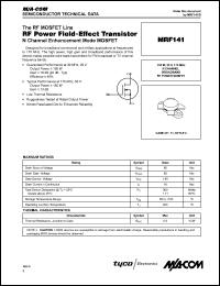 MRF141 Datasheet