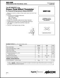 MRF160 Datasheet