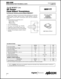 MRF177 Datasheet