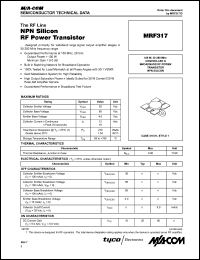 MRF317 Datasheet