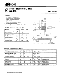 PH0104-85 Datasheet