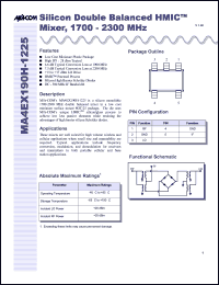 MA4EX190H-1225T Datasheet