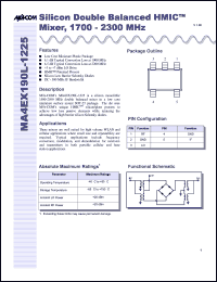 MA4EX190L-1225T Datasheet