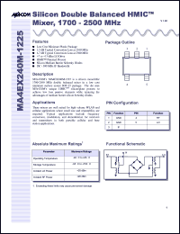 MA4EX240M-1225T Datasheet